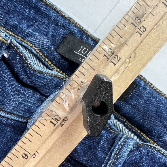 Judy Blue Jeans Women's 29x29* Straight High Rise Dark Blue Stretch Denim Tag 28 - Picture 15 of 16